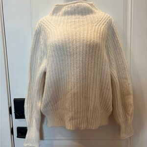 Madewell Off-White Turtleneck Sweater